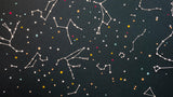 Design file of constellation pattern showing detailed star map and vibrant celestial elements