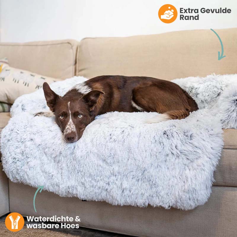 Plush Pet Furniture Protector  Water-Repellent Vegan Fur Bed - Product detail 5