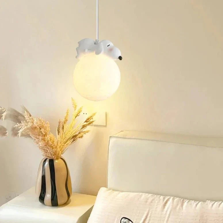 Childrens Moon Pendant Light  Sleeping Animal Design - Product detail 7