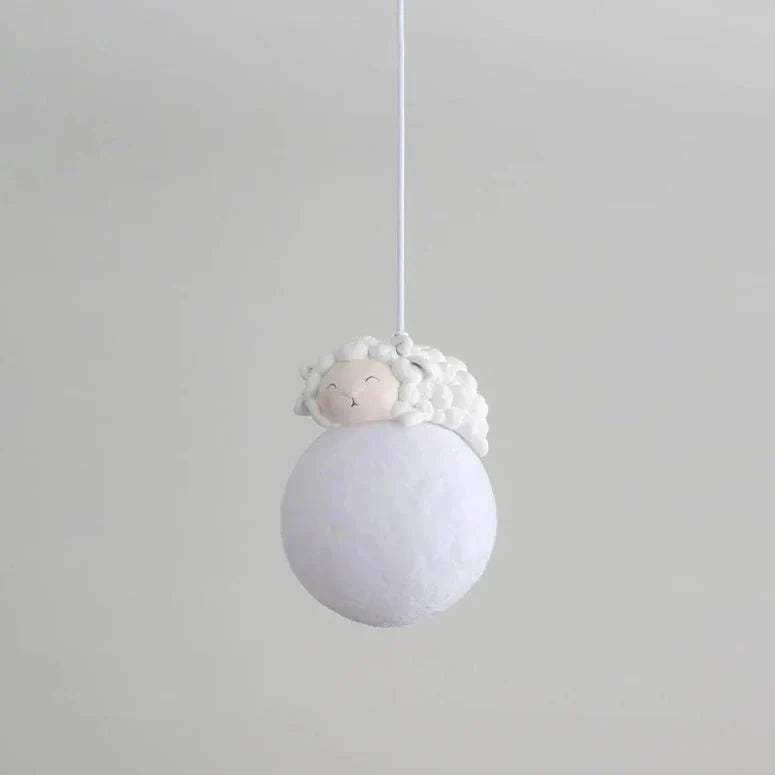Childrens Moon Pendant Light  Sleeping Animal Design - Product detail 13