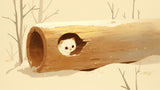 Papier Peint Mural Chat Mignon | Design Maison en Rondins de Forêt