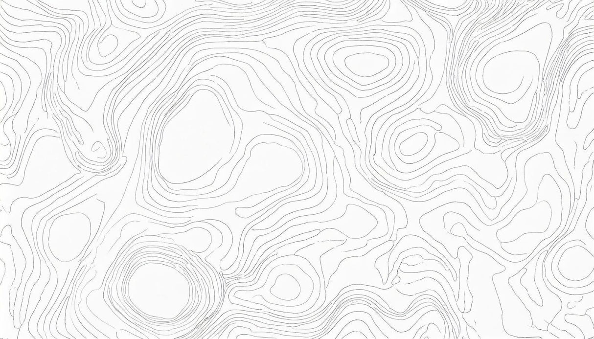 Topographic Mural Wallpaper | Modern Line Art Pattern