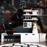 Superhero Mural Wallpaper | Spider-Man Night City Action