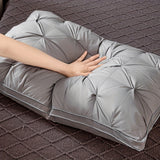 Luxury Hotel Pillow  Diamond-Quilted Memory Support - Product showcase