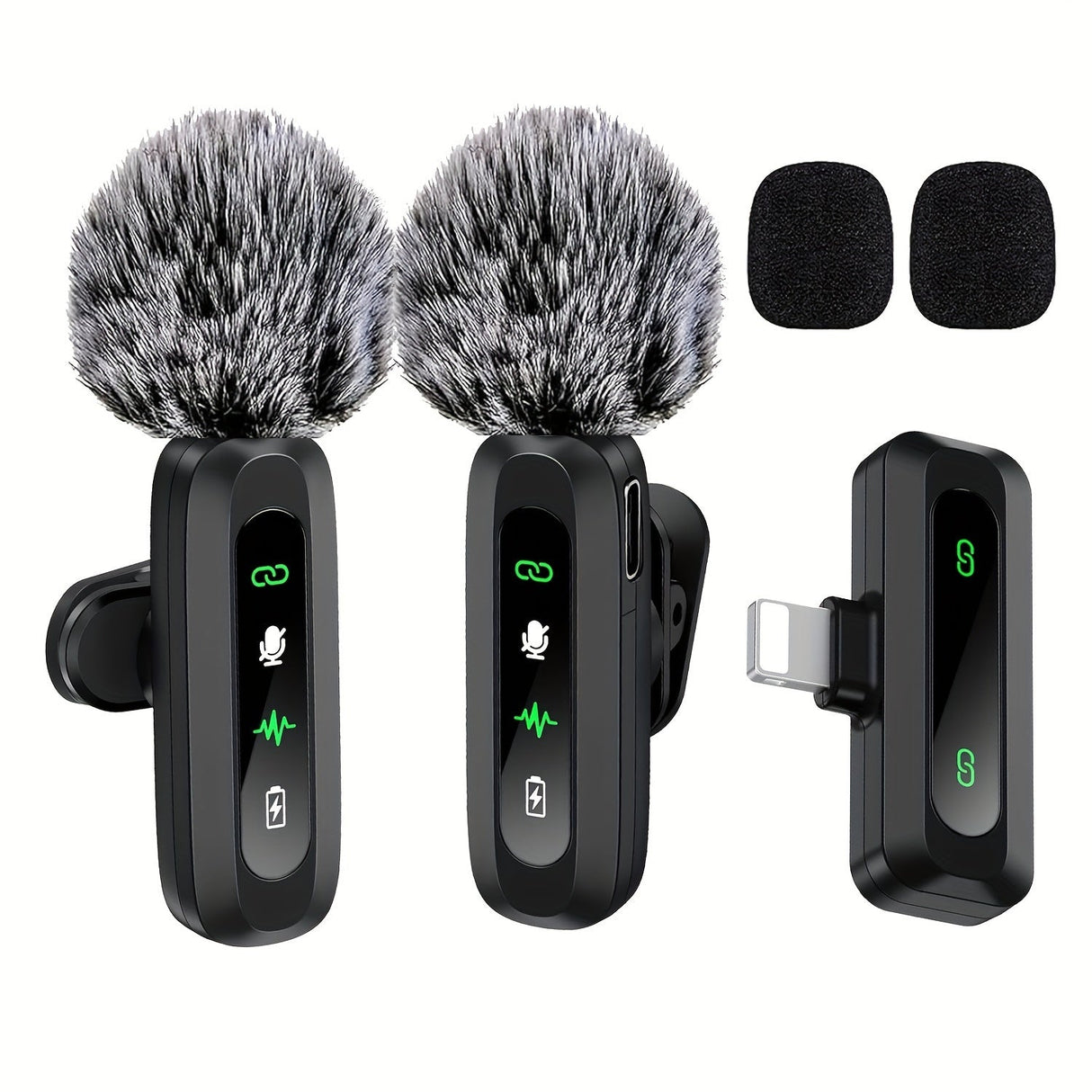 Wireless Lavalier Microphone  Dual USB-C Recording System - Product showcase