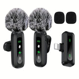 Wireless Lavalier Microphone  Dual USB-C Recording System - Product showcase