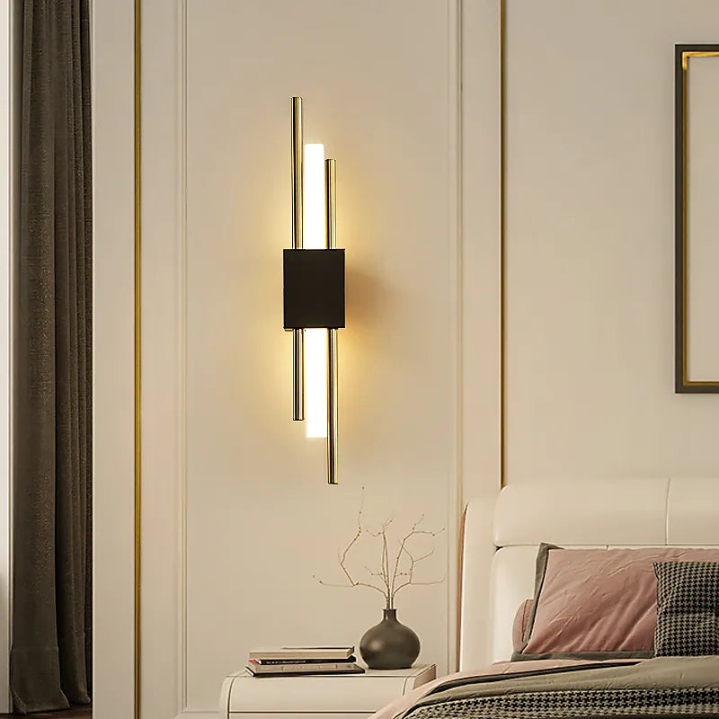 Modern LED Wall Lamp  Black Metal Linear Design - Product detail 4