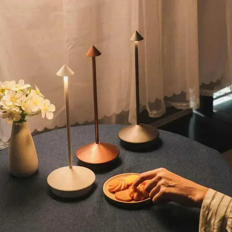 Modern LED Table Lamp  Rechargeable Aluminum Design - Product detail 16
