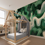 Space Mural Wallpaper | Futuristic Whale Ship Design