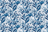 Floral Mural Wallpaper | Blue Toile de Jouy Pattern
