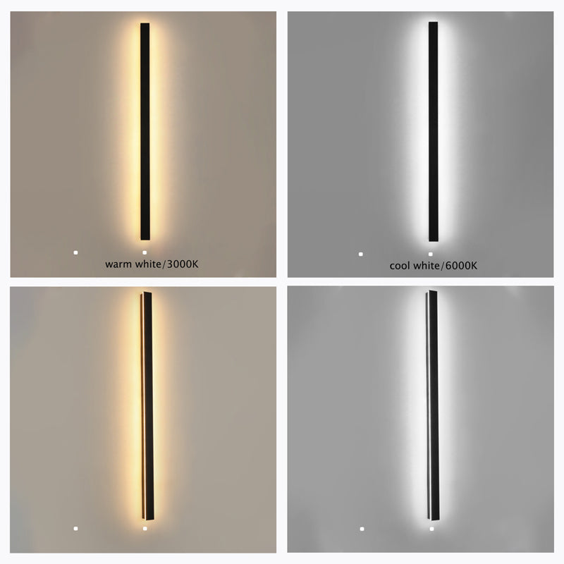 Modern LED Wall Light  Black Metal 80cm Linear Design - Product detail 23