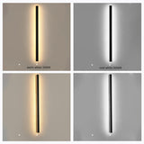 Modern LED Wall Light  Black Metal 80cm Linear Design - Product detail 23