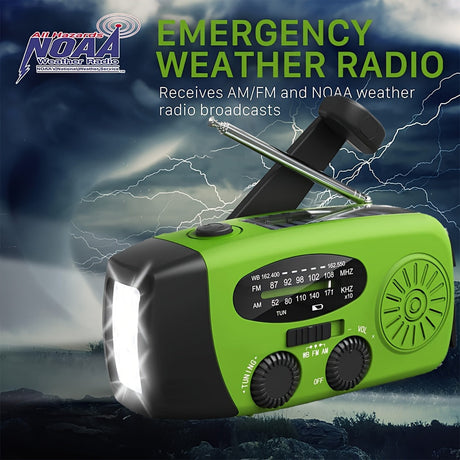 Emergency Radio Power Bank  Solar Hand Crank FM NOAA Receiver - Product detail 5