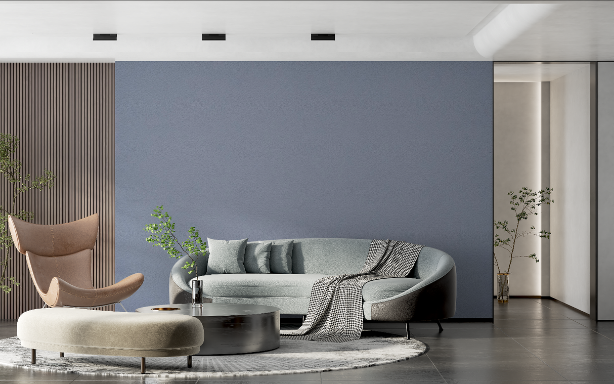 Blue Grey Mural Wallpaper | Modern Minimalist Design