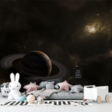 Space Mural Wallpaper | Saturn Galaxy View