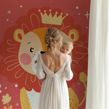 Lion Mural Wallpaper | Baby Crown Prince Design