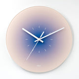 Modern Glass Wall Clock  Sunset Gradient Design - Product detail 4