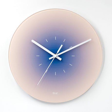 Modern Glass Wall Clock  Sunset Gradient Design - Product detail 4
