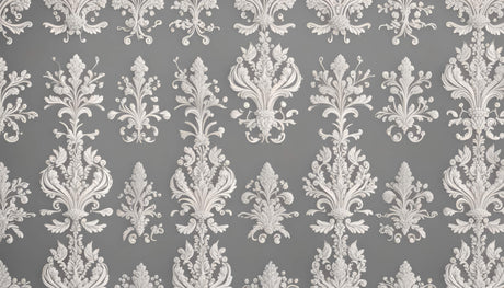 Design file showing intricate details of grey and white Damask pattern