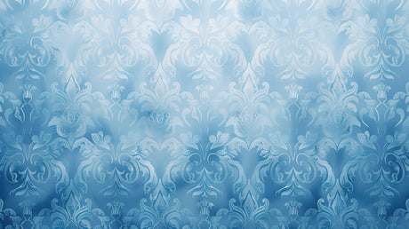 Blue damask wallpaper design file showing intricate pattern details