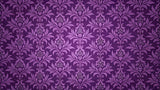 Design file showing detailed purple damask pattern with baroque motifs