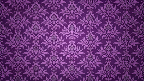 Purple Victorian damask wallpaper design file showing intricate pattern details