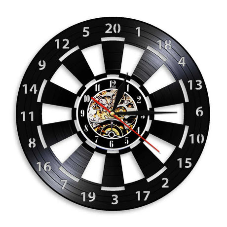 Dartboard Wall Clock  Vinyl Record Design - Product detail 5
