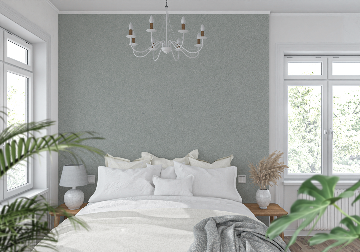 Minimalist Mural Wallpaper | Sage Grey Textured Design