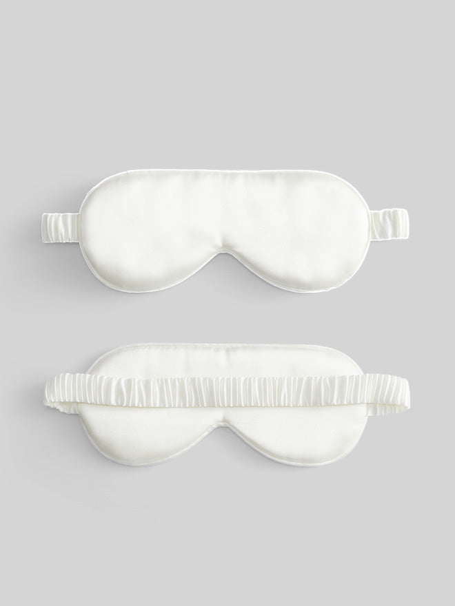 Luxury Sleep Eye Mask  Pure Mulberry Silk With Ruffle Trim - Product detail 6