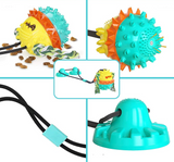 Interactive Dog Toy  Suction Cup Base with Dental Chew Ball - Detailed view