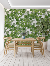 Botanical Mural Wallpaper | Green Hop Pattern Design