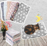 Pet Comfort Blanket  Soft Flannel Star Pattern Design - Product showcase