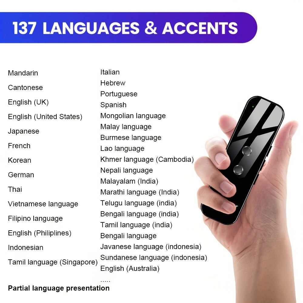Smart Language Translator  Portable Two-Way Communication Device - Product detail 4