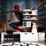 Superhero Mural Wallpaper | Spider-Man City Adventure