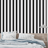 Striped Mural Wallpaper | Modern Black and White Design