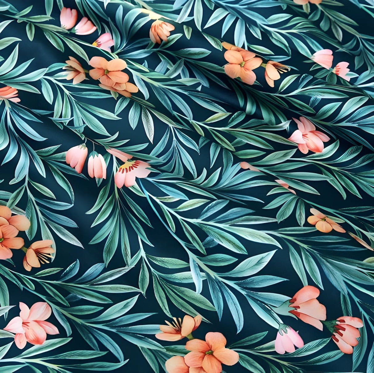 Egyptian Cotton Bedding Set  Botanical Floral Pattern - Detailed view