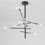 Modern Glass Chandelier  Brass Frame With Globe Shades - Product detail 13
