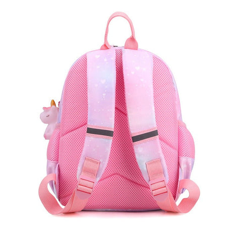 Kids Unicorn Backpack  Pastel Rainbow Design With Charm - Product detail 4