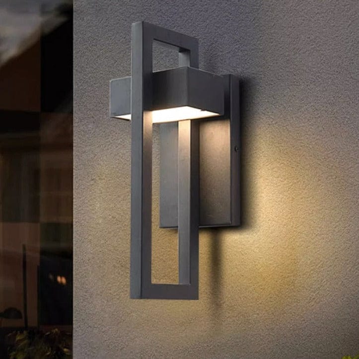 Modern Outdoor Wall Light  Geometric LED Frame Design - Product detail 13