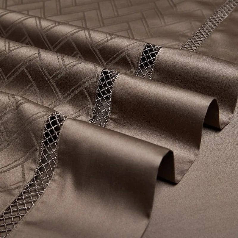 Egyptian Cotton Duvet Set  Chevron Jacquard Pattern - Product detail 7