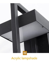 Modern Outdoor Wall Light  Geometric LED Frame Design - Product detail 10
