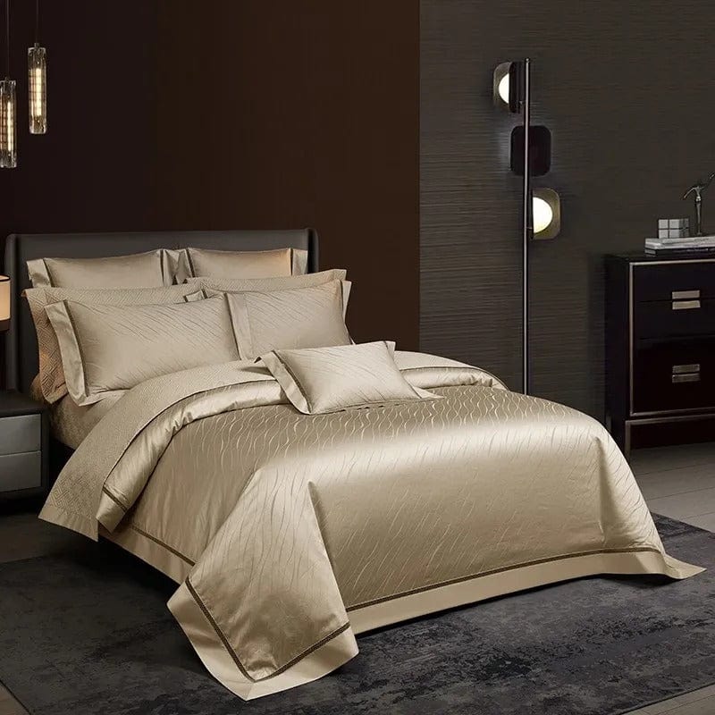Egyptian Cotton Bedding Set  Premium Jacquard Design - Detailed view