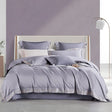 Egyptian Cotton Duvet Set  Lace Trim Grey Bedding - Product showcase