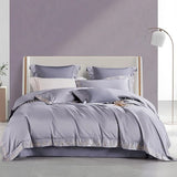 Egyptian Cotton Duvet Set  Lace Trim Grey Bedding - Product showcase