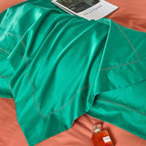Egyptian Cotton Duvet Set  Orange Green Reversible Design - Product detail 8