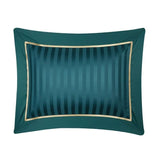 Egyptian Cotton Duvet Set  Emerald Green Striped Pattern - Product detail 4