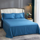 Egyptian Cotton Bedding Set  Jacquard Blue Luxury Duvet Set - Product detail 7