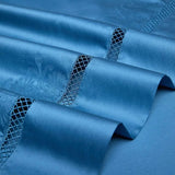Egyptian Cotton Bedding Set  Jacquard Blue Luxury Duvet Set - Product detail 9