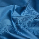 Egyptian Cotton Bedding Set  Jacquard Blue Luxury Duvet Set - Product detail 6