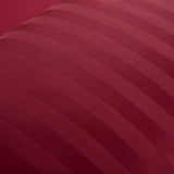 Luxury Egyptian Cotton Duvet Set  Deep Wine Striped Pattern - Product detail 6